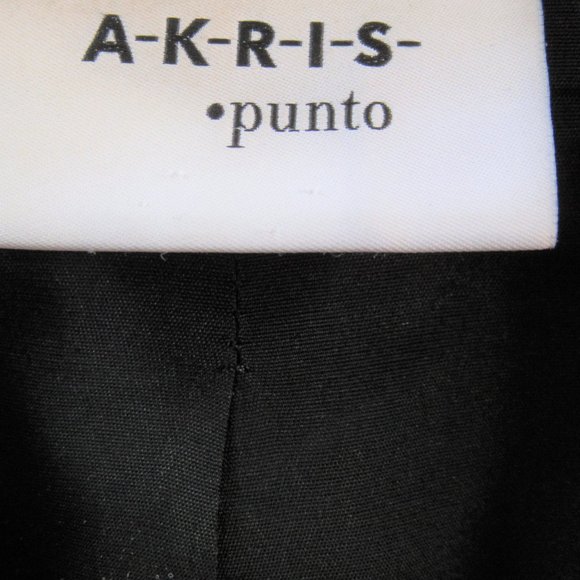 Akris Punto Cotton Blend Blazer Jacket with Faux Leather Trim - Picture 3 of 5